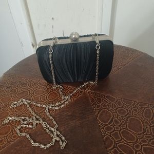 Black evening crossbody bag